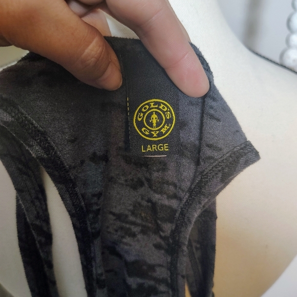 Women's Gray Tank Top Golds Gym - Picture 3 of 3